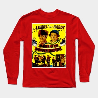 March of the wooden Soldiers Vintage Laurel and Hardy Movie Poster Long Sleeve T-Shirt